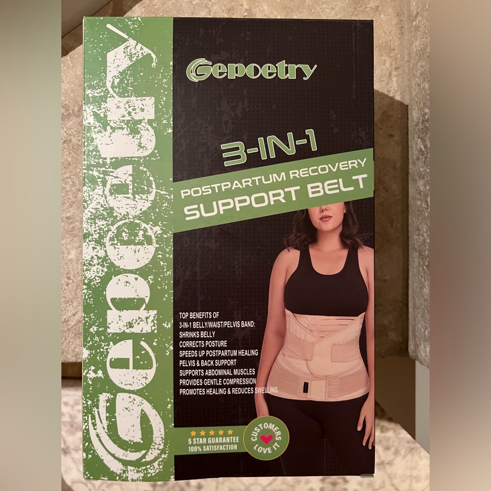 3 in 1 Postpartum Belly Band Wrap / Post-Surgery Belly&Waist&Pelvis Support Belt